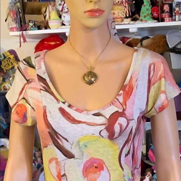 Aldo Martin Cap Juluca Scoop Neck Painterly Dress - Picture 5 of 8